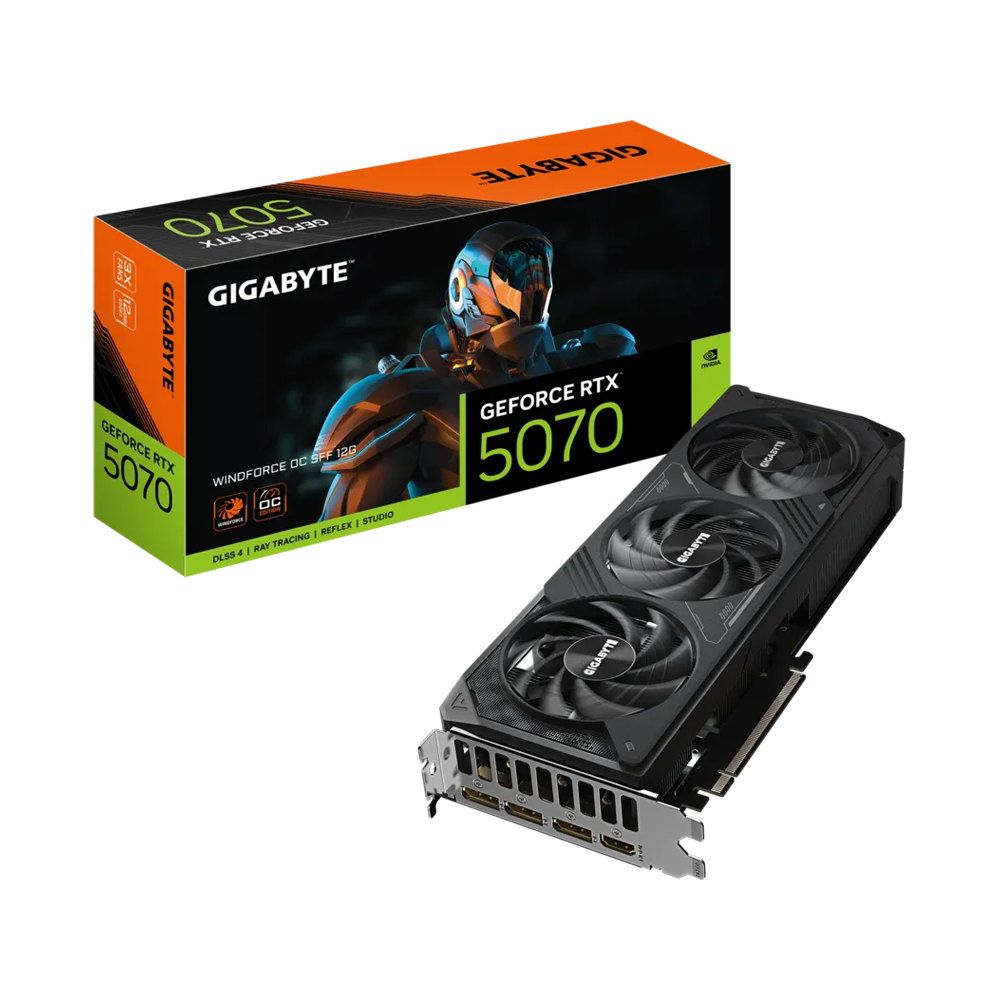 GIGABYTE GeForce RTX™ 5070 WINDFORCE OC SFF 12G 12GB GDDR7 Graphic Car