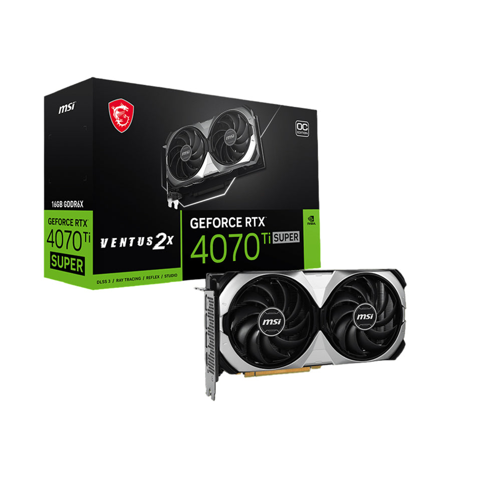 MSI GeForce RTX 4070 Ti SUPER 16G Ventus 2X OC 16GB GDDR6X Graphic Car