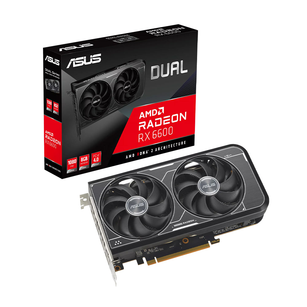 【元箱あり・美品】ASUS AMD Radeon RX 6600 ASUS Dual Radeon™ RX 6600 8GB GDDR6 | Graphics Card | ASUS Global