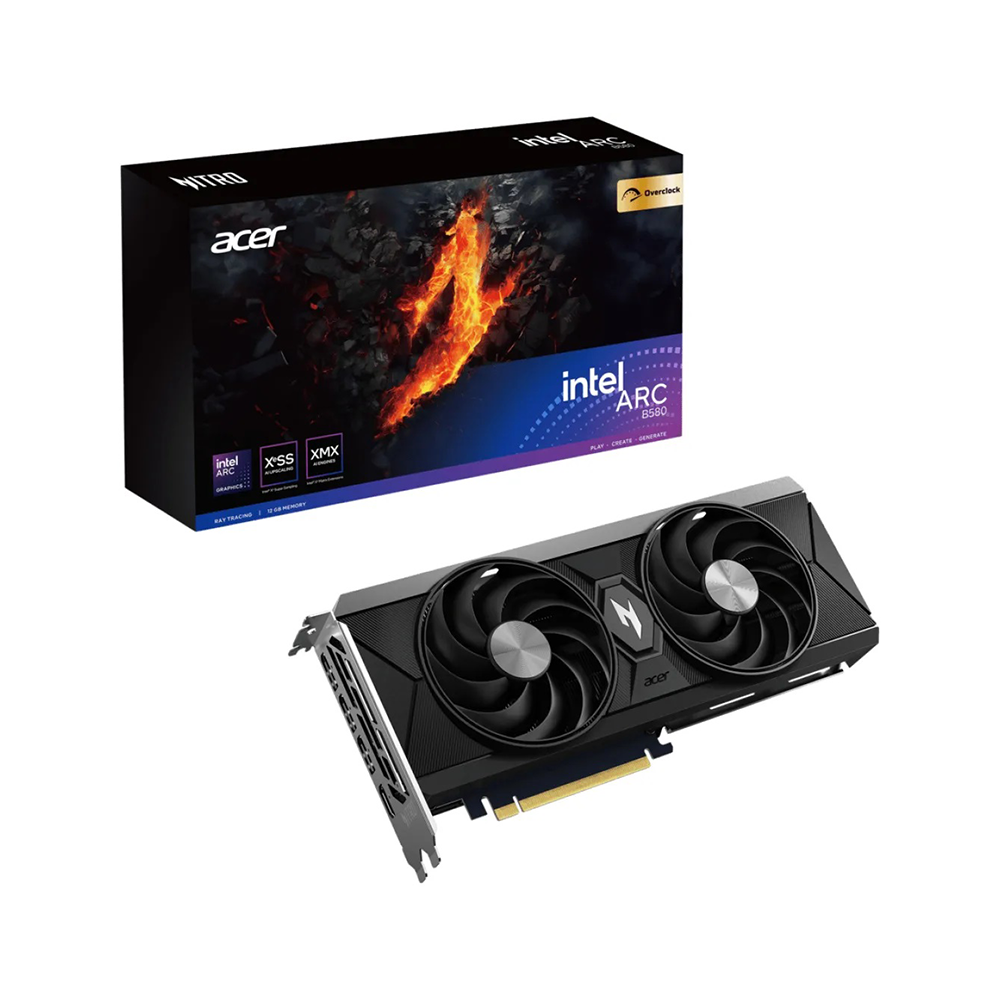 Acer Nitro Intel Arc B580 OC 12GB GDDR6 Graphic Card Acer Nitro Intel Arc B580 OC 12GB GDDR6 Graphic Card