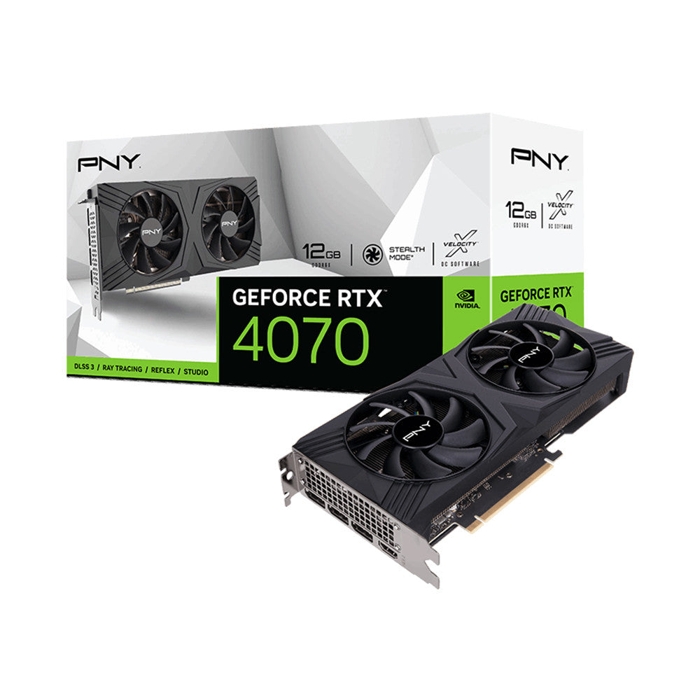 グラフィックボード・グラボ・ビデオカード PNY GeForce RTX 4070 12GB PNY GeForce RTX 4070 12GB VERTO Graphics Card