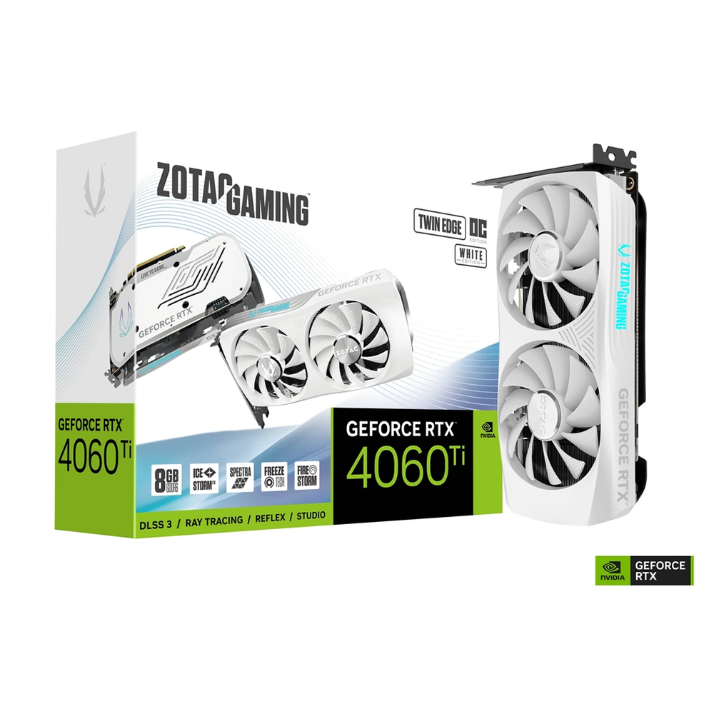 Nvidia Geforce 1660 Ti White ZOTAC GAMING GeForce RTX 4060 Ti 8GB
