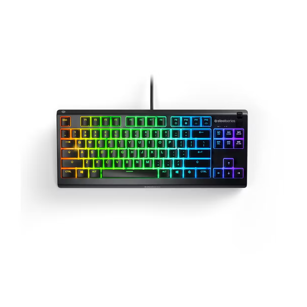 SteelSeries Apex 3 TKL Water Resistant Wired Keyboard [Black/White]