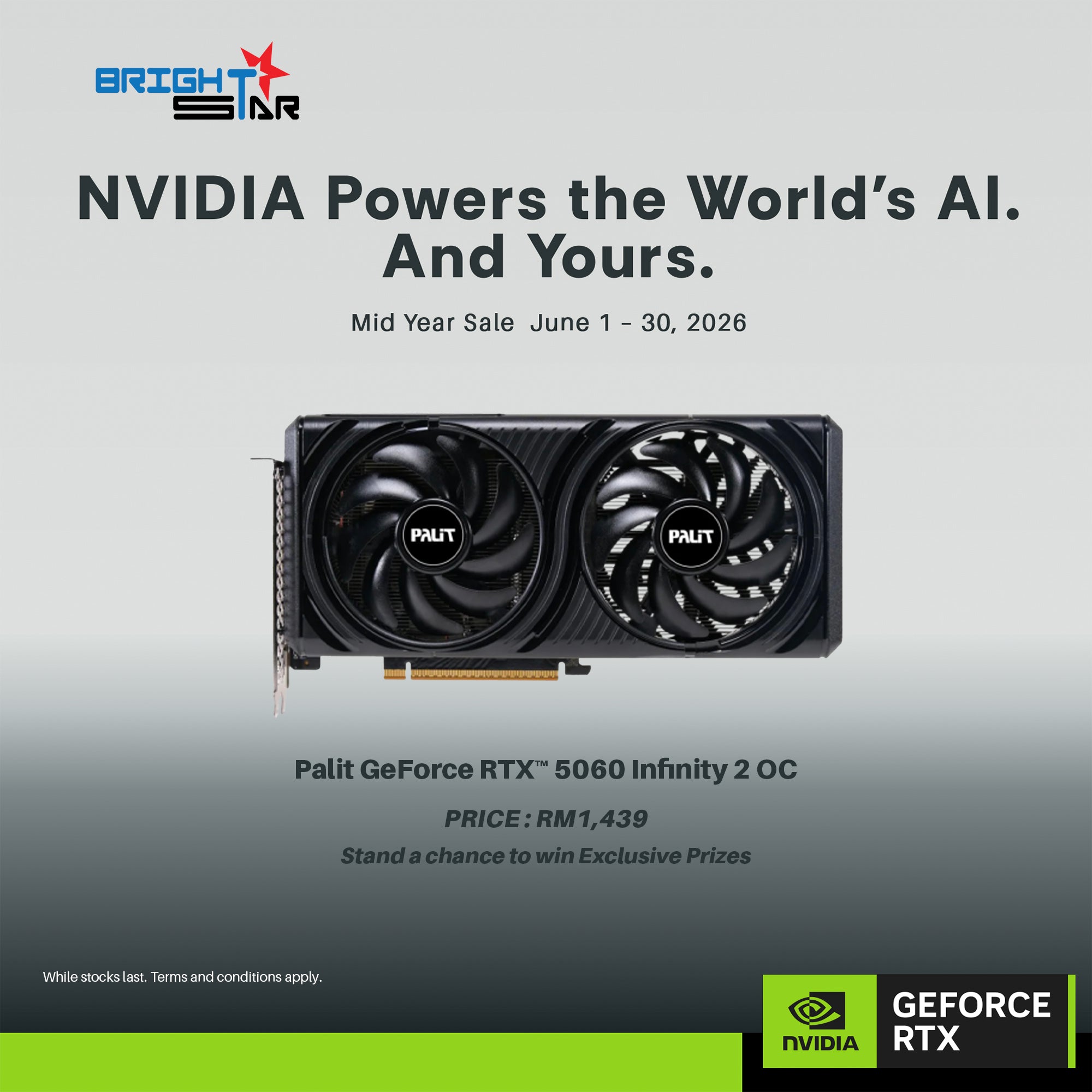 Palit GeForce RTX™ 5060 Infinity 2 OC 8GB GDDR7 Graphic Card