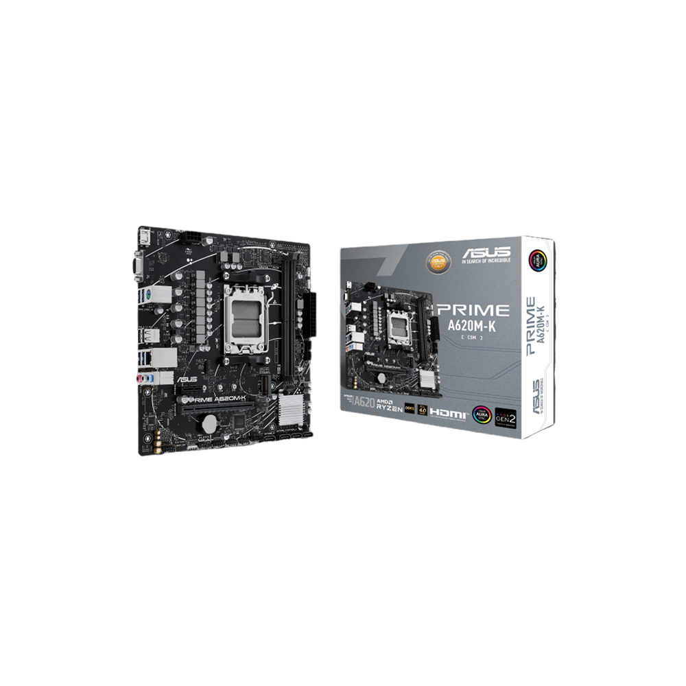 ASUS PRIME A620M-K CSM AM5 MATX DDR5 M.2 Motherboard