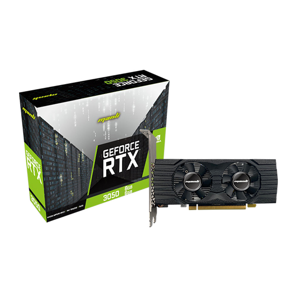 Manli GeForce RTX™ 3050 Nebula Twin 6GB GDDR6 Graphics Card