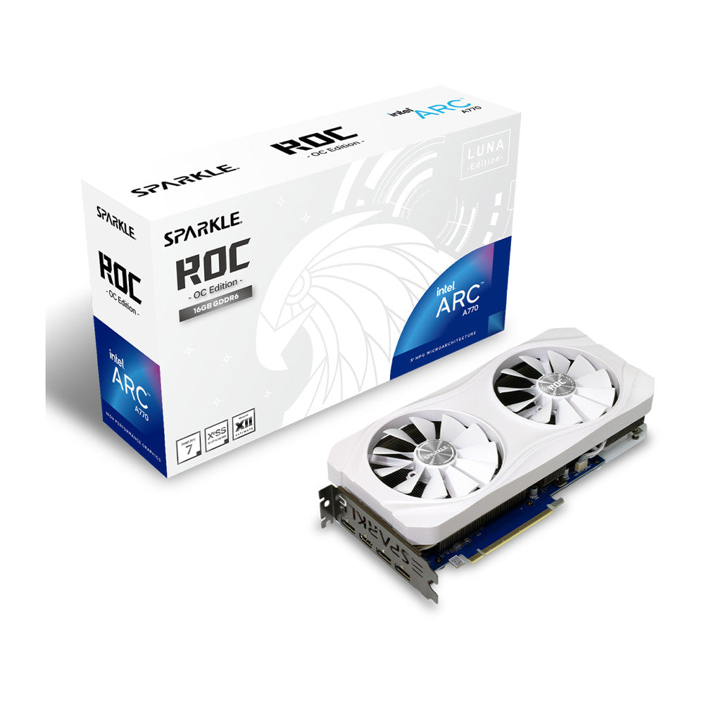 Sparkle Intel ARC A770 ROC Luna OC Edition 16GB GDDR6 Graphic Card [SA
