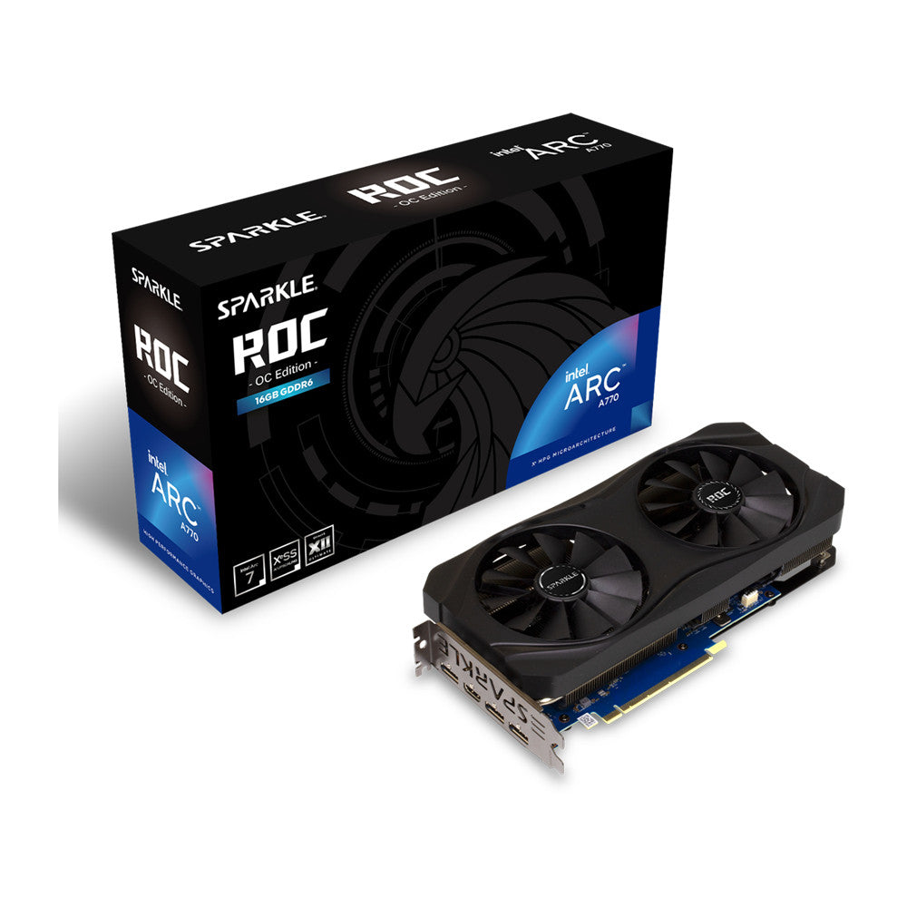 Sparkle Intel ARC A770 ROC OC Edition 16GB GDDR6 Graphic Card [SA770R-