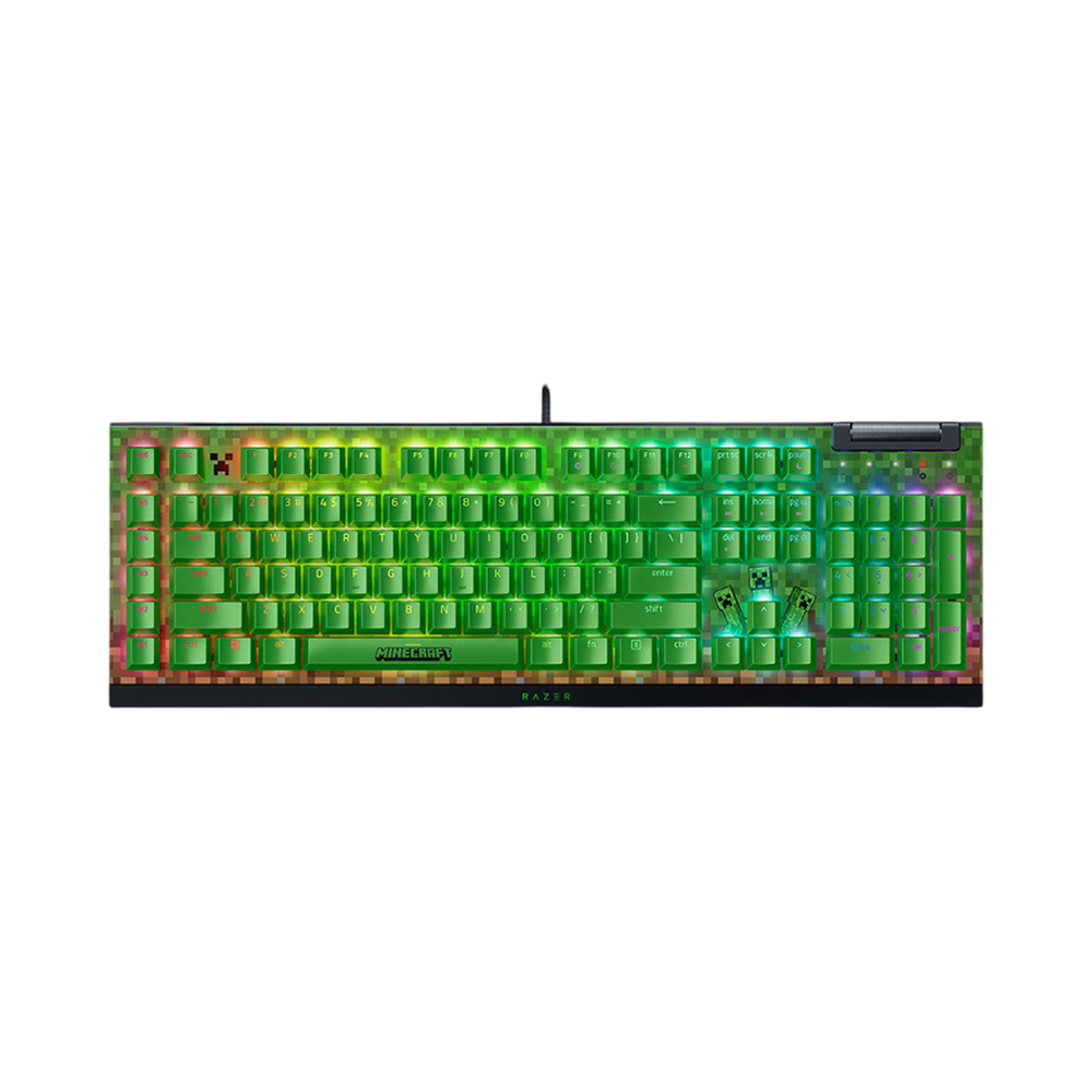 Razer BlackWidow V4 X Minecraft Edition Green Switch Mechanical Gaming