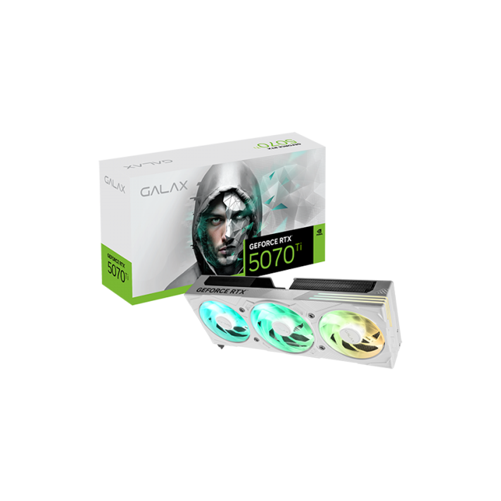GALAX GeForce RTX™ 5070 Ti EX Gamer 1-Click OC White 16GB GDDR7 Graphi