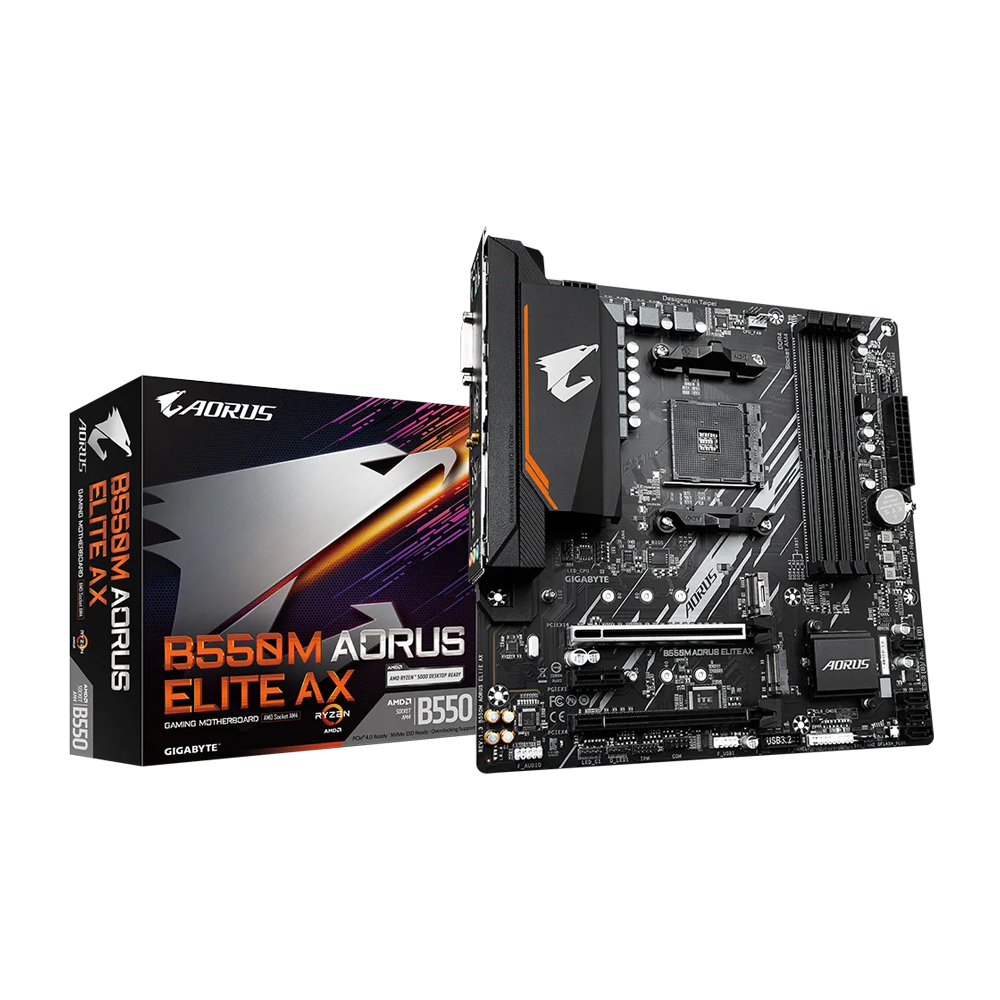 GIGABYTE B550M AORUS ELITE AX AM4 Micro-ATX Motherboard