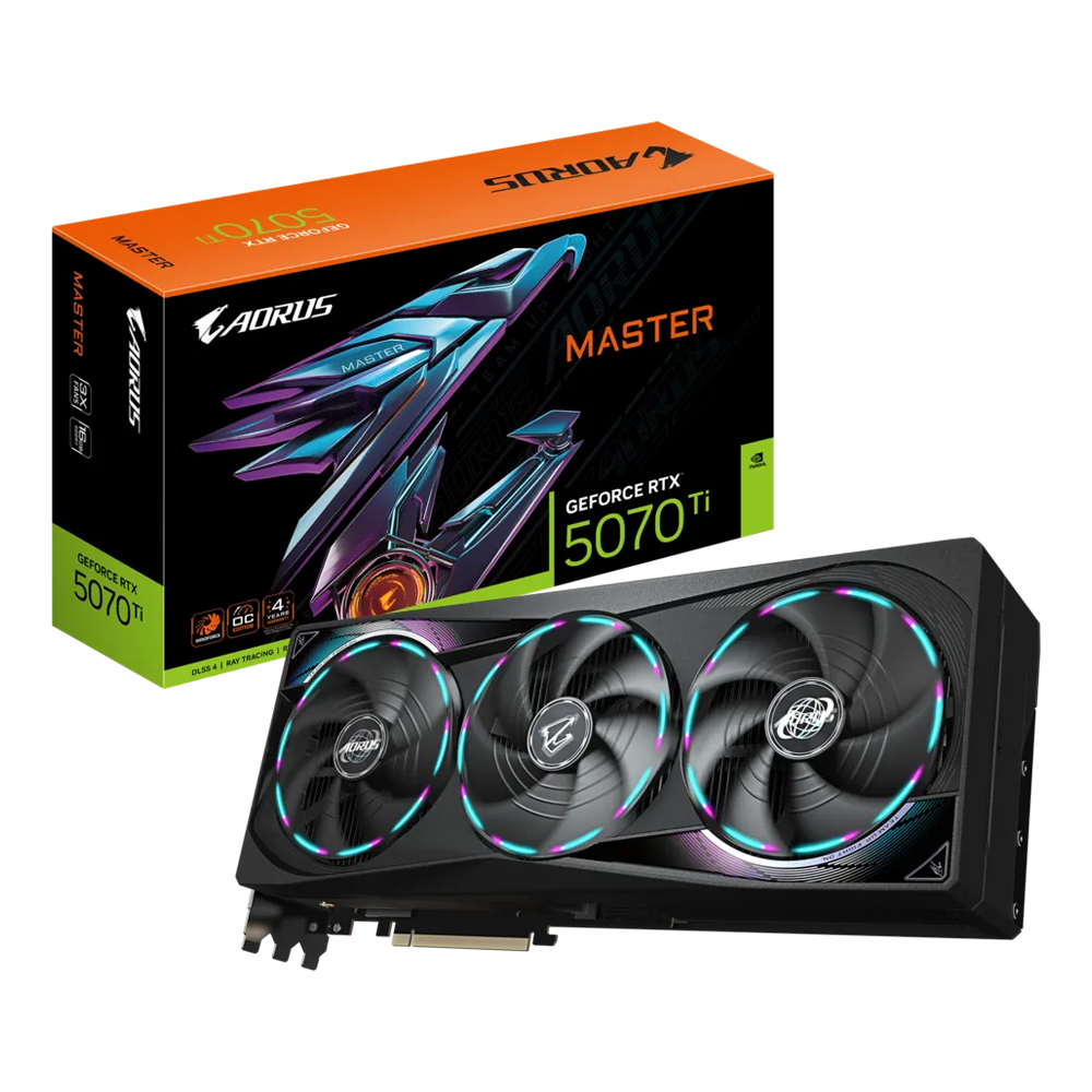 GIGABYTE Aorus GeForce RTX™ 5070 Ti Master 16GB GDDR7 Graphic Card