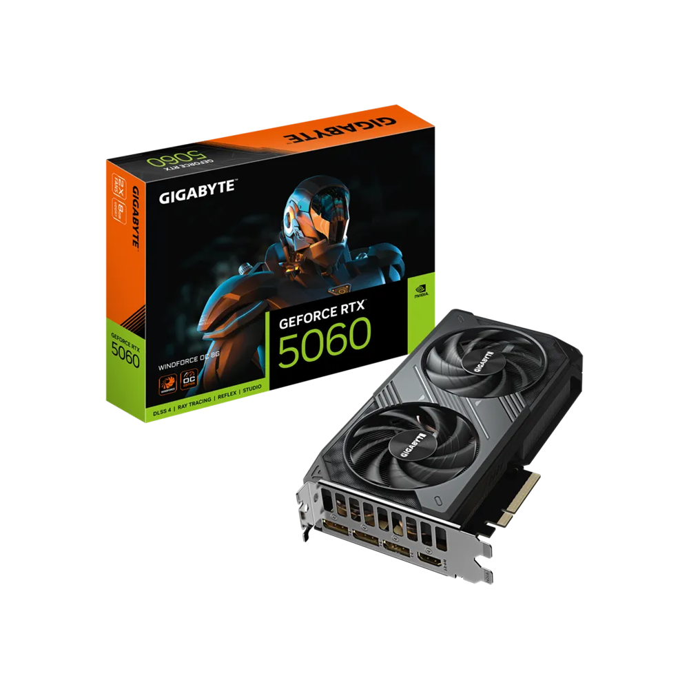 GIGABYTE GeForce RTX 5060 OC 8G 新品未使用 GIGABYTE GeForce RTX™ 5060 WINDFORCE OC 8GB GDDR7 Graphic Card