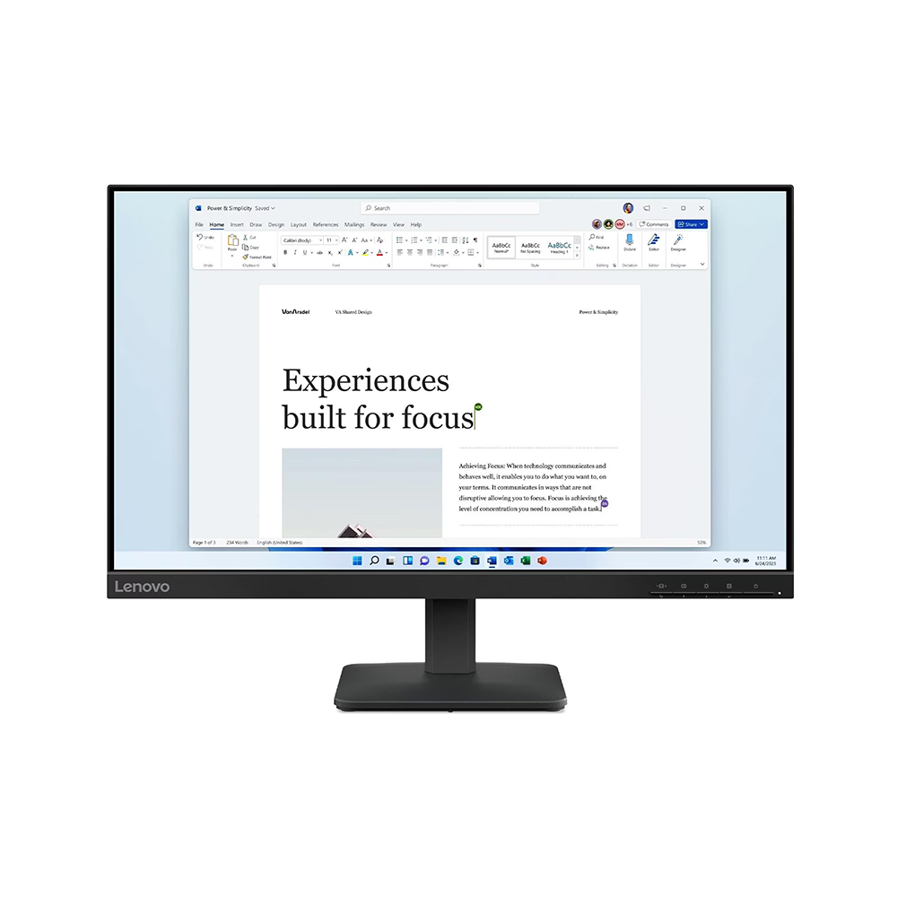 Lenovo L24-4e 23.8'' FHD 100Hz IPS Productivity Monitor