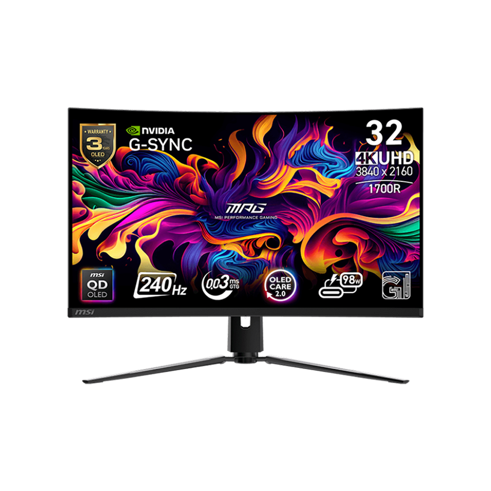 MSI MPG 321CURX QD-OLED UHD 240Hz QD-OLED 1700R Curved Gaming M