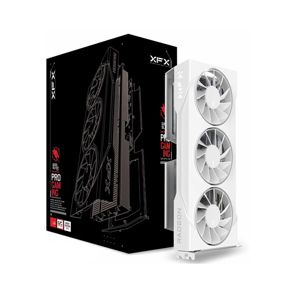 XFX Swift AMD Radeon RX 9060 XT OC White Triple Fan Gaming Edition 16G XFX Swift AMD Radeon RX 9060 XT OC White Triple Fan Gaming Edition 16G