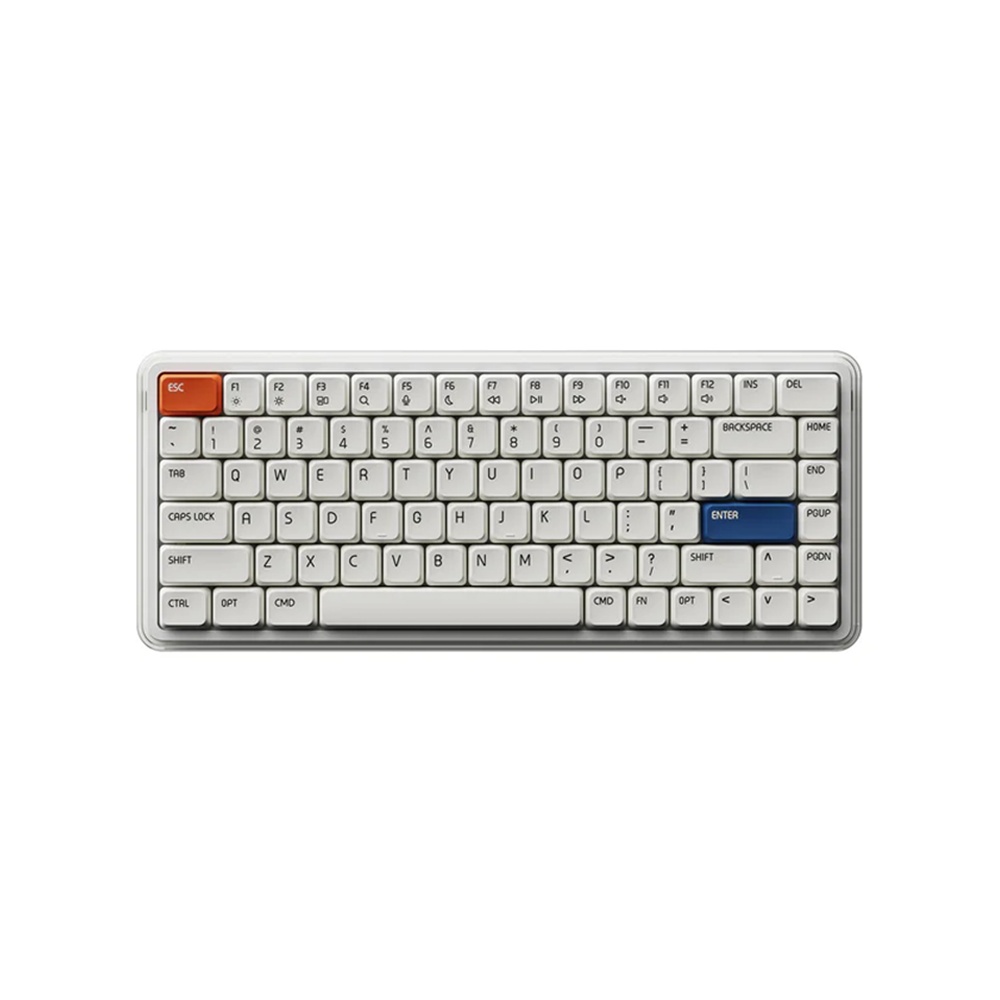 値下、MelGeek O2 White US配列 MelGeek O2 Tri-Mode Low-Profile Mechanical Keyboard