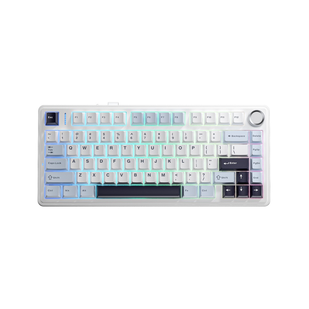 AULA F75 Reaper Switch Gasket Mechanical Keyboard - Glacier Blue