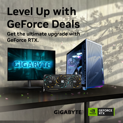GIGABYTE x Level Up with GeForce Deals