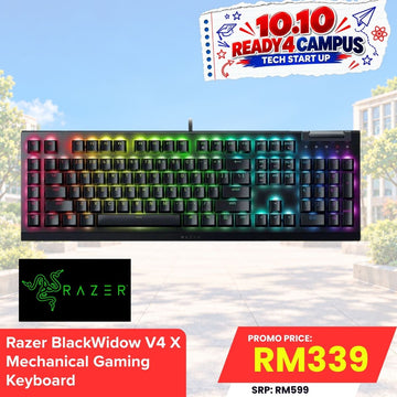 [Flash Sales Only] Razer BlackWidow V4 X Mechanical Gaming Keyboard -  Green Switch