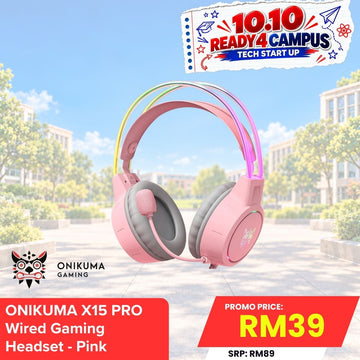 [Flash Sales Only] ONIKUMA X15 PRO Wired Gaming Headset - Pink