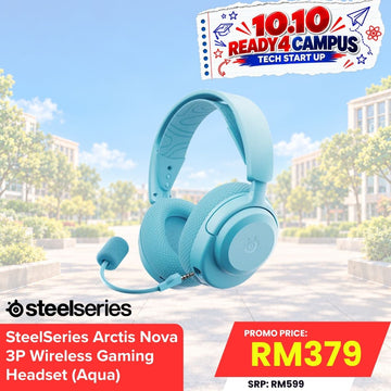 [Flash Sales Only] SteelSeries Arctis Nova 3P Wireless Gaming Headset - Aqua