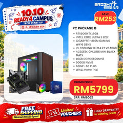 READY4 CAMPUS: Tech Startup - PC Package B  [U5-225F+RTX5060 Ti]