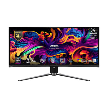 MSI MAG 341CQP QD-OLED 34.18" UWQHD 175Hz QD-OLED Curved Gaming Monitor