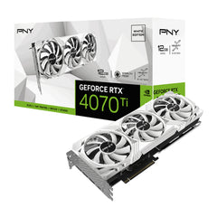 PNY GeForce RTX 4070 Ti 12GB LED Verto White Edition 12GB GDDR6X Graphic Card [VCG4070T12TFWXPB1]