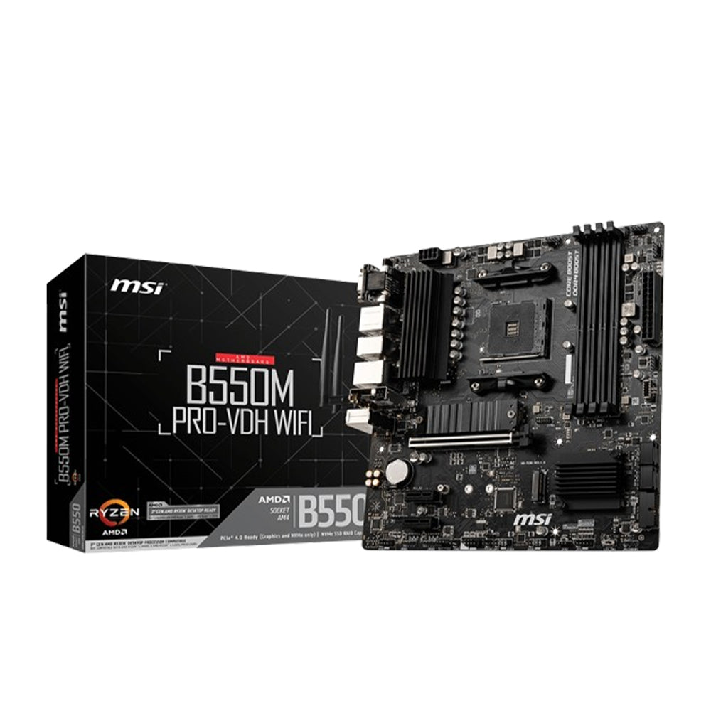 MSI B550M PRO-VDH WIFI AM4 Micro-ATX Motherboard