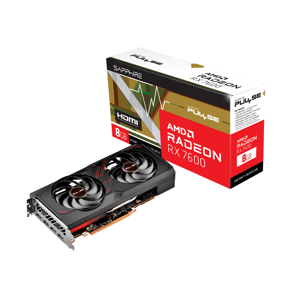 Sapphire PULSE AMD Radeon RX 7600 8GB Graphic Card