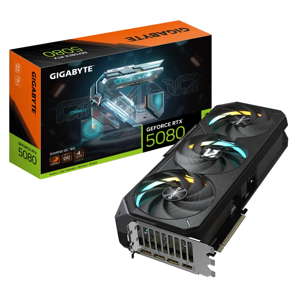 GIGABYTE GeForce RTX™ 5080 Gaming OC 16G 16GB GDDR7 Graphic Card