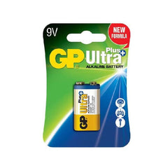 GP Ultra+ Alkaline 9V Batteries