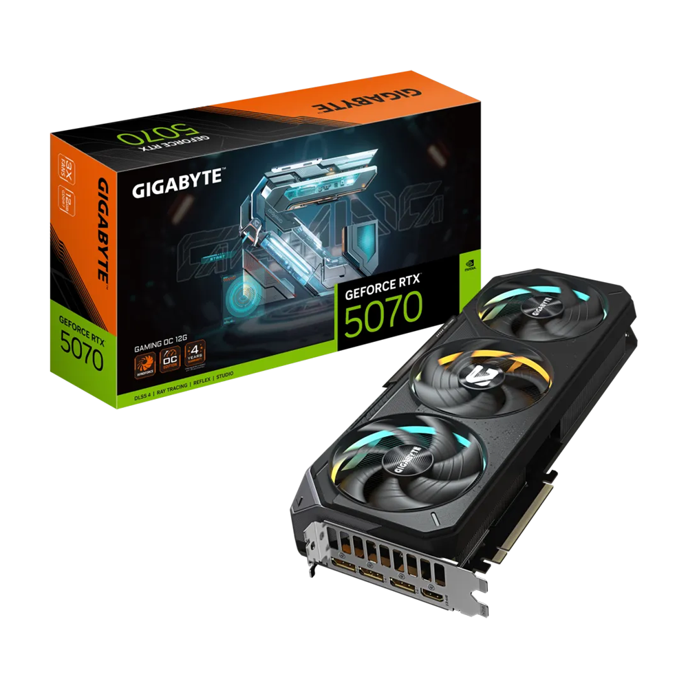 GIGABYTE GeForce RTX™ 5070 Gaming OC 12G 12GB GDDR7 Graphic Card