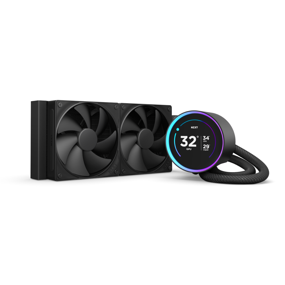 NZXT Kraken Elite 240 AIO CPU 240mm Liquid Cooler - Black