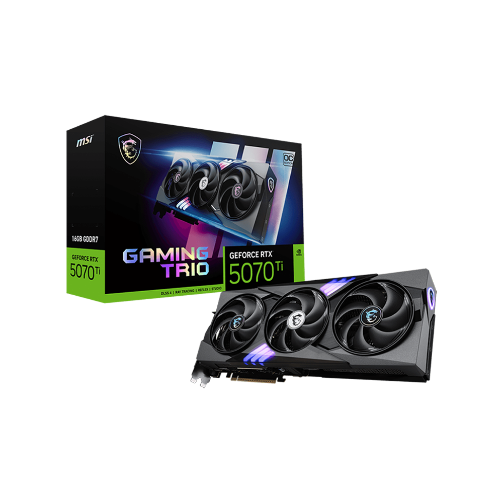 MSI GeForce RTX™ 5070 Ti 16G Gaming Trio OC Plus 16GB GDDR7 Graphic Card