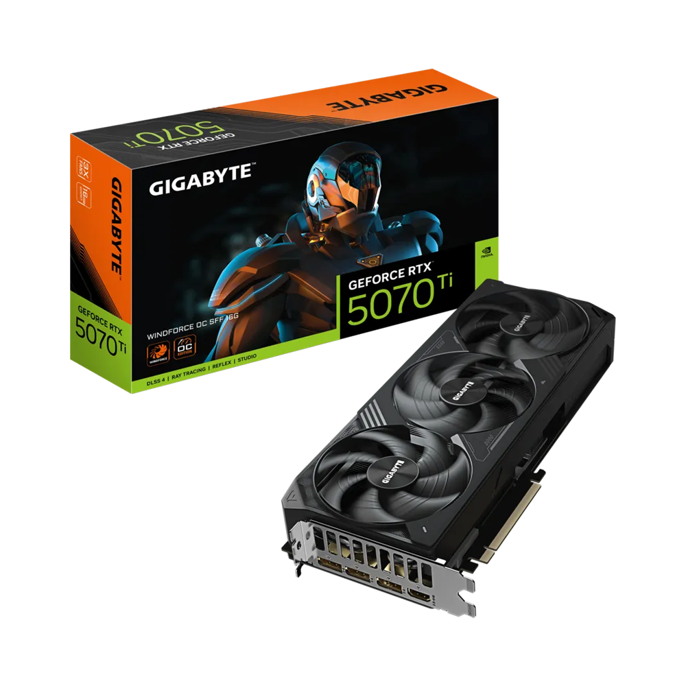 GIGABYTE GeForce RTX™ 5070 Ti WINDFORCE OC SFF 16G 16GB GDDR7 Graphic Card