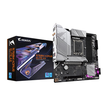 GIGABYTE B760M AORUS Elite AX DDR5 (rev 1.0) LGA1700 Micro-ATX Motherboard