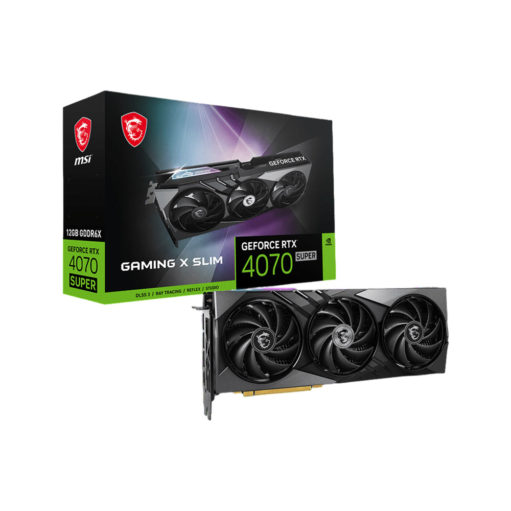 MSI GeForce RTX 4070 SUPER 12G Gaming X Slim 12GB GDDR6X Graphic Card