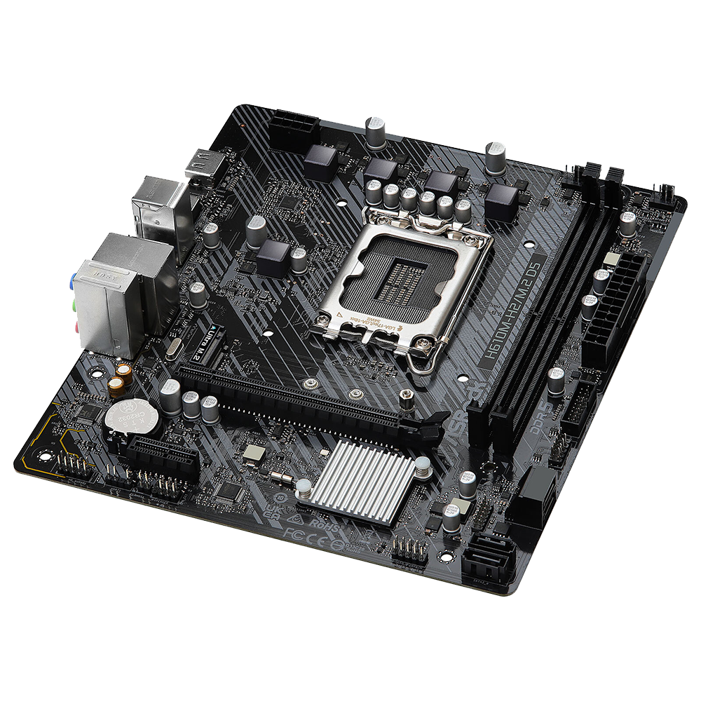 ASRock H610M-HVS/M.2 R2.0 LGA1700 Micro-ATX Motherboard ASRock H610M-HVS/M.2 R2.0 LGA1700 Micro-ATX Motherboard