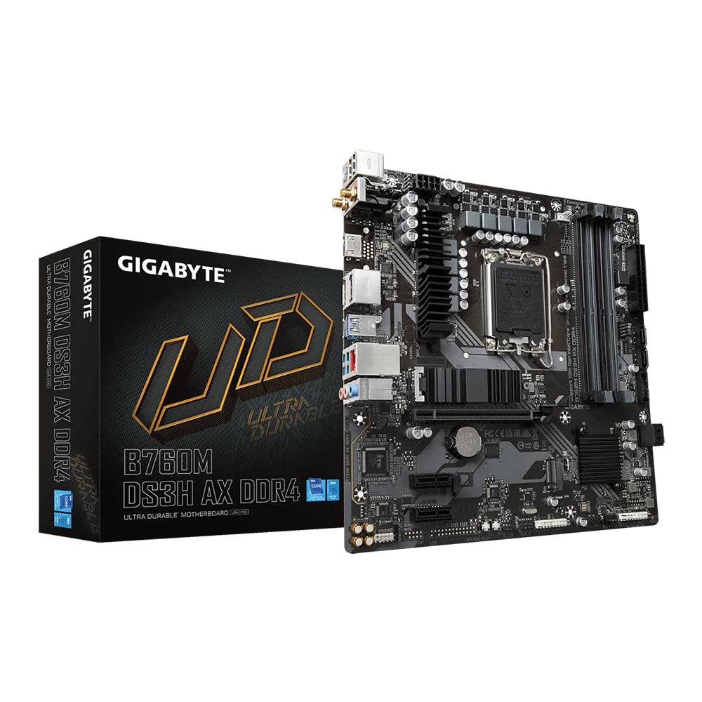 GIGABYTE B760M DS3H AX DDR4 LGA1700 Micro-ATX Motherboard