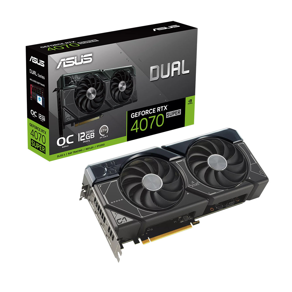 ASUS Dual GeForce RTX 4070 SUPER 12GB GDDR6X OC Edition Graphic Card