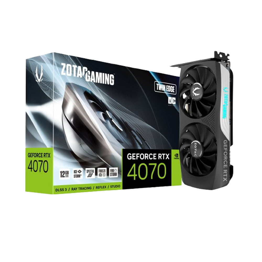 Zotac Gaming GeForce RTX 4070 Twin Edge OC 12GB GDDR6X Graphic Card [ZT-D40700H-10M]