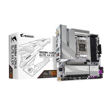 GIGABYTE B650M AORUS Elite AX ICE AM5 Micro-ATX Motherboard