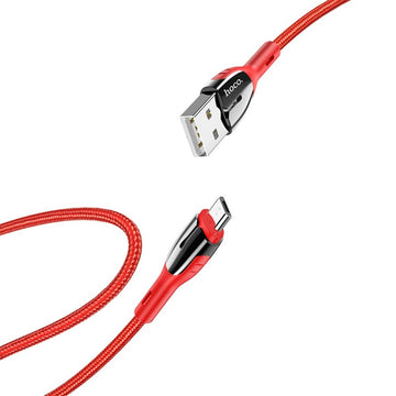 Hoco U89M Safeness Micro USB Charging Cable - Red