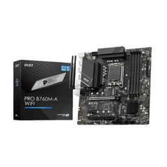 MSI PRO B760M-A WIFI LGA1700 Micro-ATX Motherboard