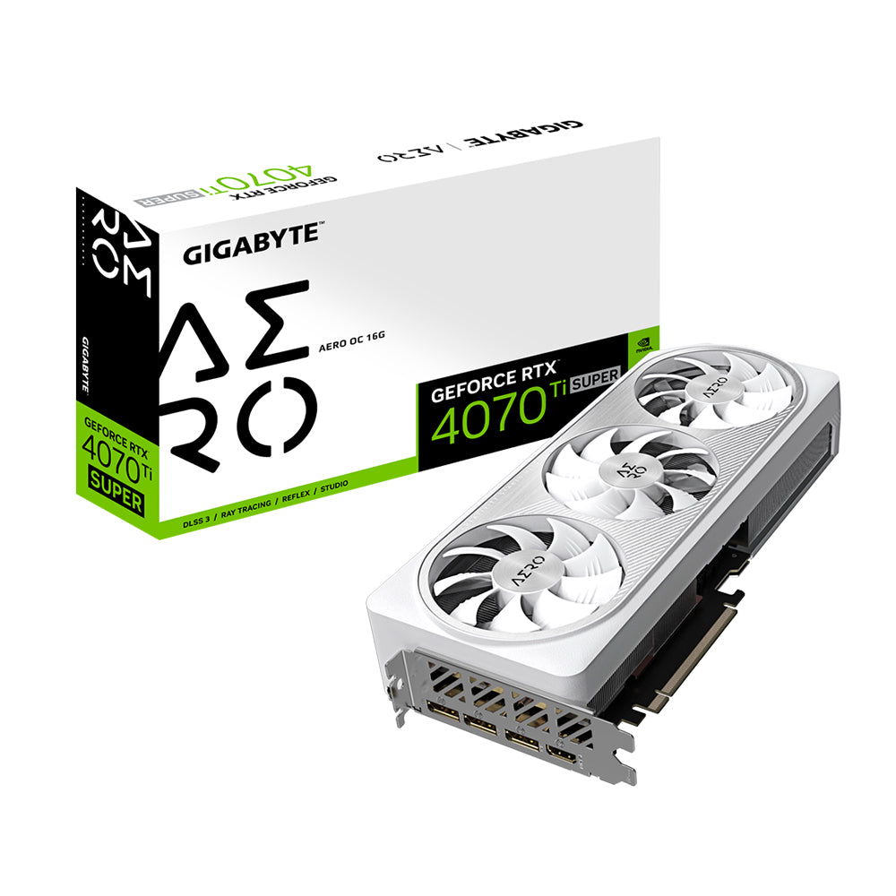 GIGABYTE GeForce RTX 4070 Ti SUPER Aero OC 16G 16GB GDDR6X Graphic Card [GV-N407TSAERO OC-16GD]