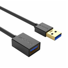Orico U3-MAA01 USB Type A (M) To A (F) Extension USB 3.0 Cable - Black
