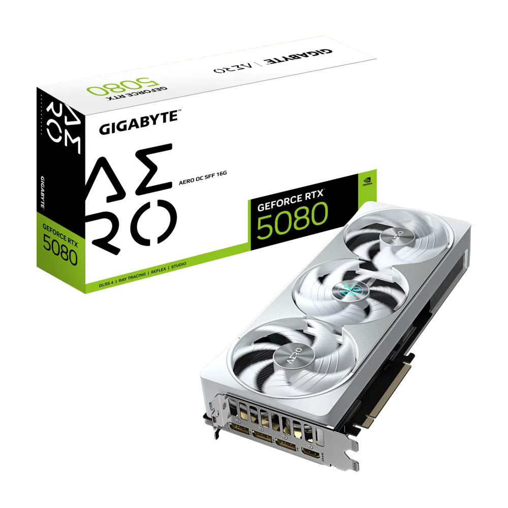 GIGABYTE GeForce RTX™ 5080 AERO OC SFF 16G 16GB GDDR7 Graphic Card