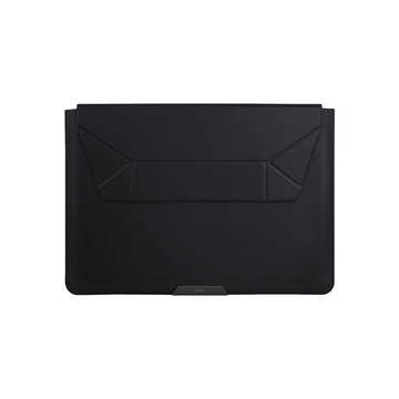 UNIQ Oslo Laptop Sleeve With Foldable Stand - Black